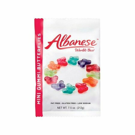ALBANESE WORLDS BEST Gummi Mini Bttrfly 7.5Oz 53352